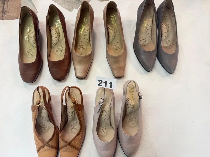 Lote de 5 Pares de Zapatos de Cuero para Mujer - Talle 36