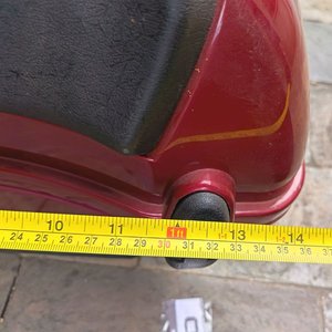Baúl Portaequipajes Universal para Motocicleta Rojo Brillante - imagen 6