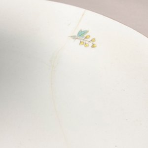 Dos Piezas Bavaria Arzberg: Fuente y Bowl con Hojas y Filo Dorado - imagen 3