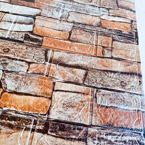 34 Placas Decorativas Adhesivas Efecto Ladrillo 70 x 77 cm - imagen 2