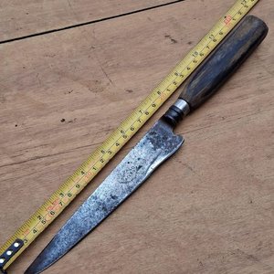 Cuchillo Antiguo "Acero Búfalo" con Hoja de 18 cm y Cabo de Guampa - imagen 2