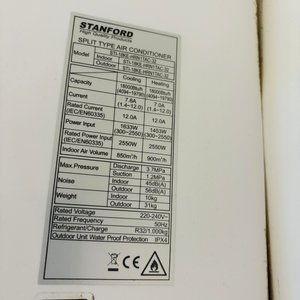 Aire Acondicionado Stanford Split 18000 BTU con Control Remoto - imagen 2