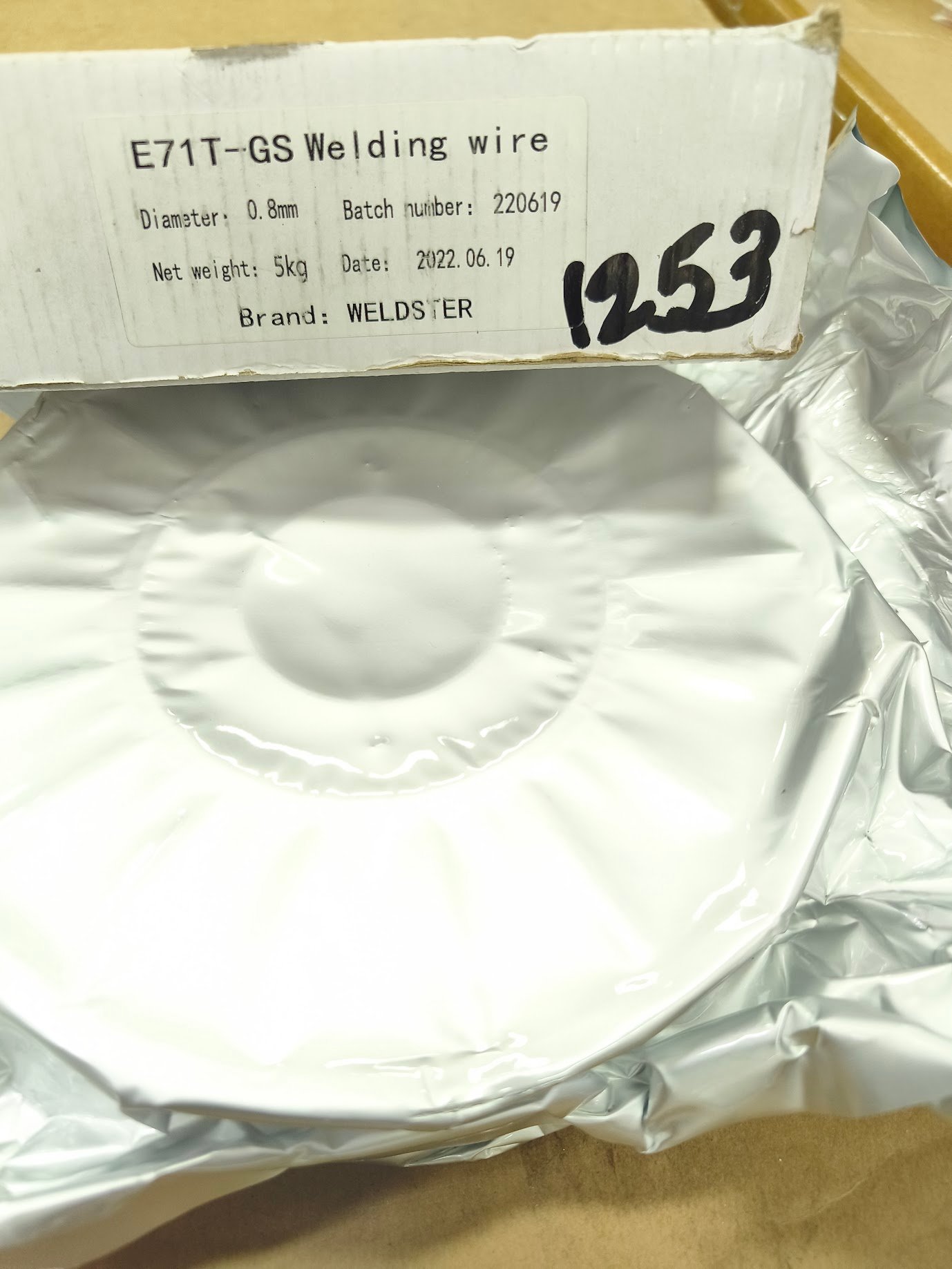 Bobina de Alambre para Soldar E71T-GS 5kg Weldster