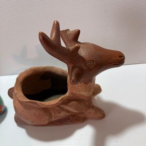 Lote de Adornos: Veleros, Reloj, Mamushka, Sombrero Mexicano y Ciervo de Barro - imagen 6