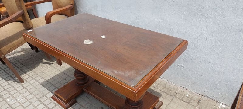 Mesa auxiliar tipo Tudor en madera - imagen 9