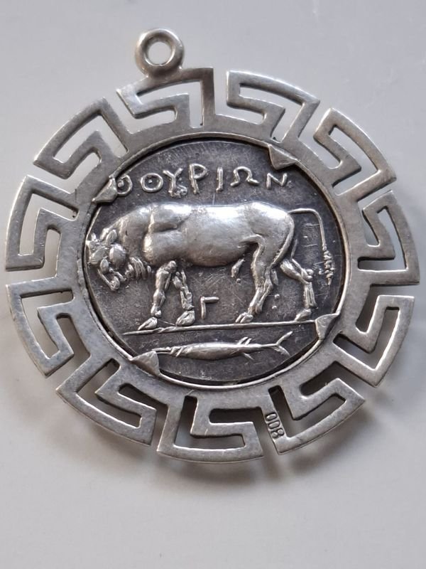 Medalla colgante grande de plata - imagen 2