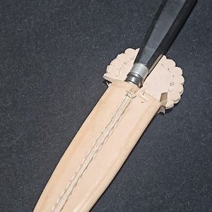 Cuchillo Franz Wenk Solingen Hoja 15 cm Cabo Original - imagen 2