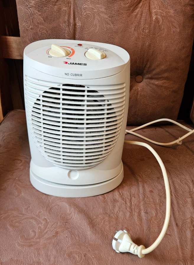 Caloventilador James Blanco Eléctrico