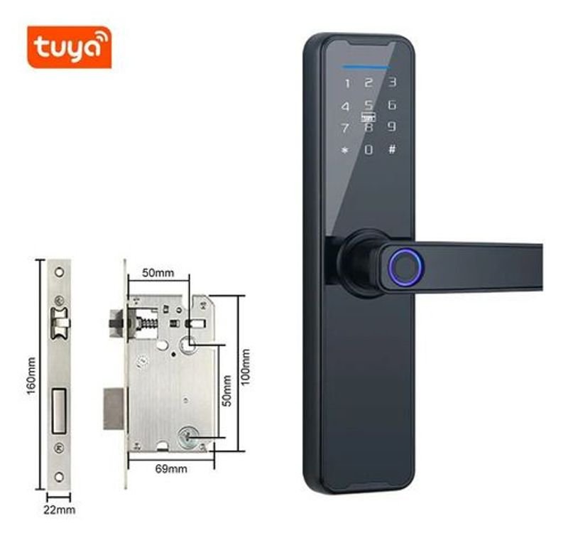 Puerta Digital con Cerradura y Teclado - imagen 3