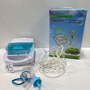Nebulizador Nebutec Blanco y Celeste con Máscara - imagen 3
