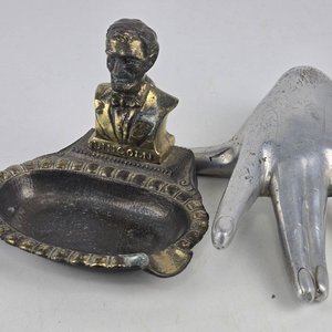 Cenicero de Bronce con Busto de Lincoln y Sello de Washington D.C. - imagen 2