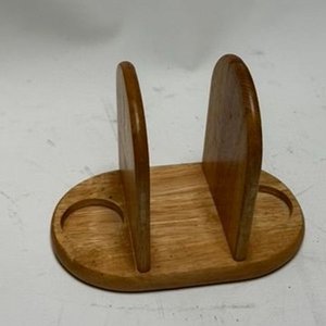 Lote de Utensilios de Madera: Porta Cuchillos, Porta Tapas y Servilletero - imagen 5