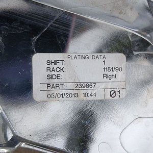 Moldura Paragolpe Delantero Cromada Honda 2701 ABS - imagen 5