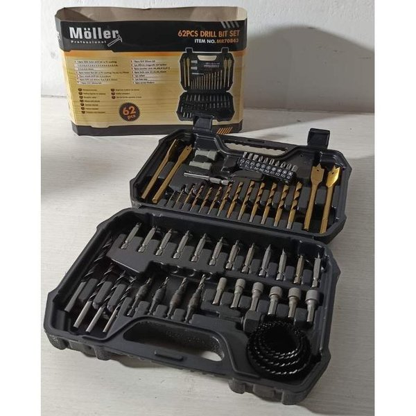 Juego de 62 Mechas Moller Professional para Metal y Madera