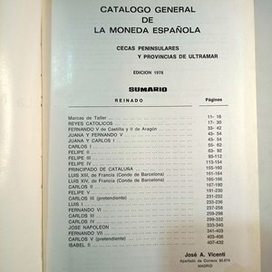 Catálogo General de la Moneda Española: Reyes Católicos a Isabel II (1978) - imagen 3