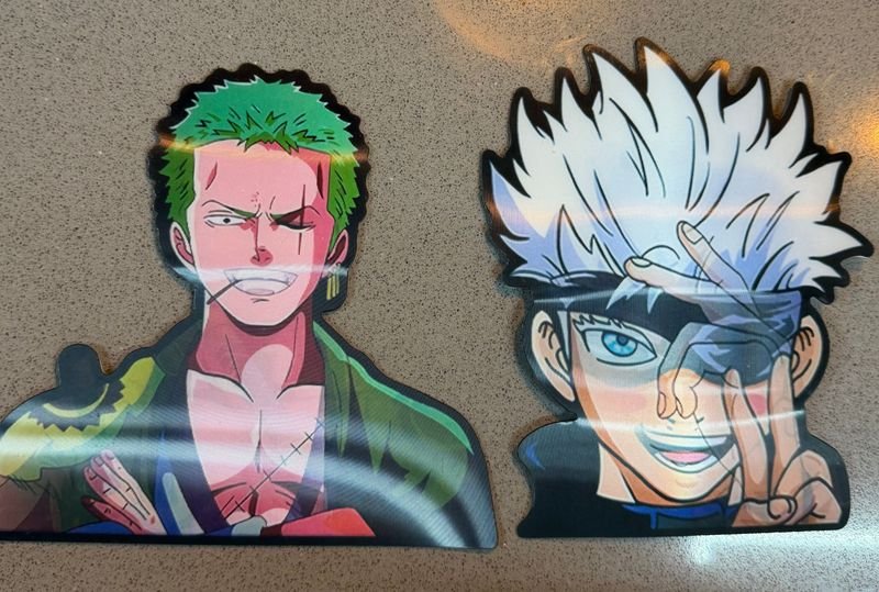 Stickers de Personajes Anime: Zoro y Gojo Satoru