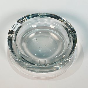 Cenicero Circular de Cristal Hialino Vintage - imagen 3