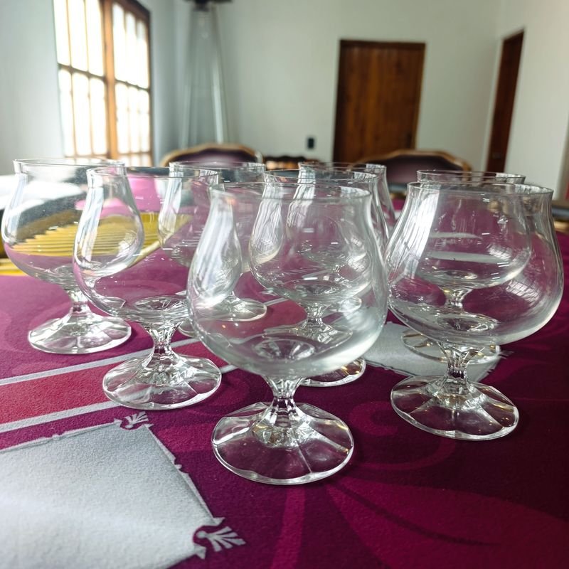 Copas de Cristal de Bohemia Modelo Diana para Cognac