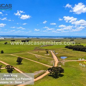 Lote anterior: Terreno Esquinero 944.59 m² en La Paloma, Rocha - Vista a Laguna