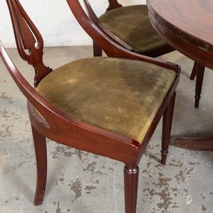 Mesa de Comedor Extensible Inglesa con 5 Sillas Estilo Clásico - imagen 3
