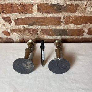 Par de Veladores Antiguos de Platina - imagen 6