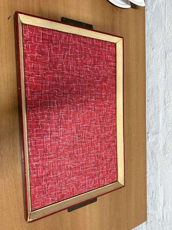 Bandeja de madera con diseño colorido - imagen 2