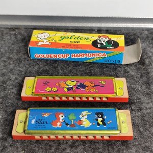 Dos Armónicas Infantiles Antiguas "Golden Cup" y "Star" - imagen 4