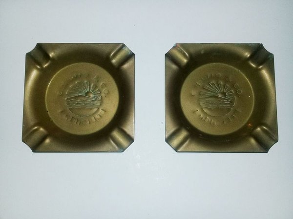 Ceniceros de bronce macizo antigüedad - imagen 1