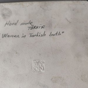 Grabado "Turkish Bath" sobre Baldosa "Hand made TURKIYE" - imagen 3