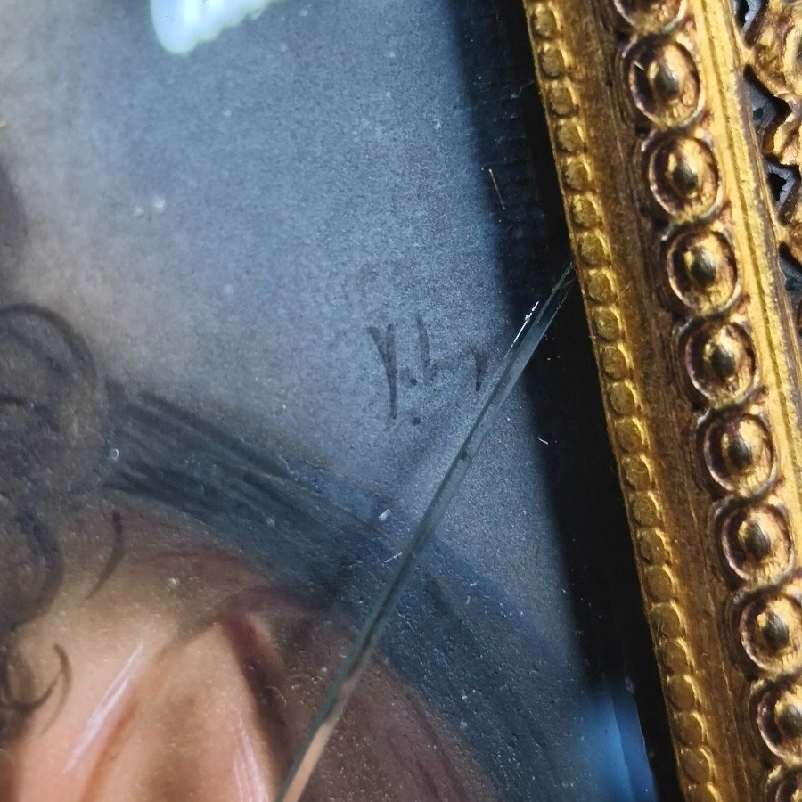 Miniatura pintada a mano del Sagrado Corazón - imagen 6