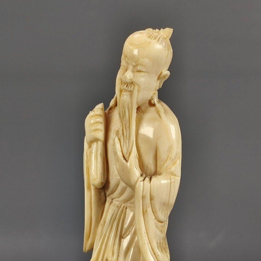 Figuras orientales talladas en marfil - imagen 10