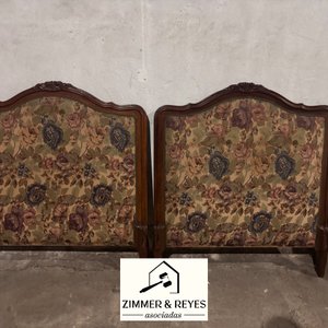 Par de Respaldos de Cama Antiguos Estilo Francés - imagen 5