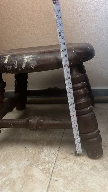 Banqueta de madera para hogar - imagen 4