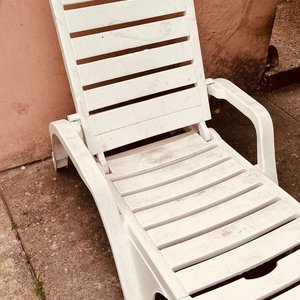 Reposera de Patio Blanca de PVC - imagen 2