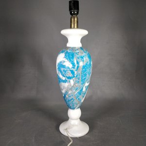 Lote siguiente: Lámpara de Mesa Cerámica Blanca y Celeste 54cm