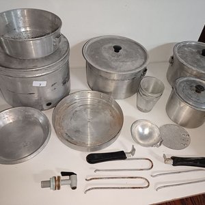 Set de Cocina de Camping Royal de Aluminio Antiguo Completo - imagen 2