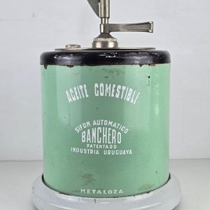 Sifón Automático Banchero Aceite Comestible Esmaltado Metaloza Industria Uruguaya - imagen 6