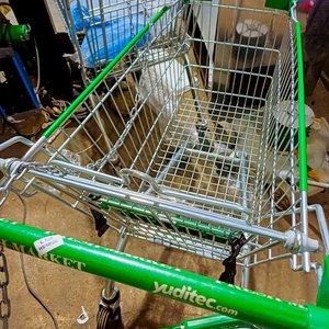 Carro grande supermercado verde - imagen 3