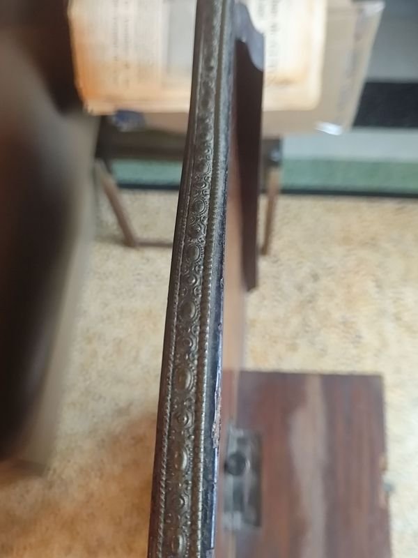 MESA TIP TOP NAPOLEON III ENCHAPADA EN NOGAL Y MADERA FRUTALES - imagen 3
