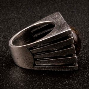 Anillo de Plata 925 con Piedra Ámbar - imagen 2