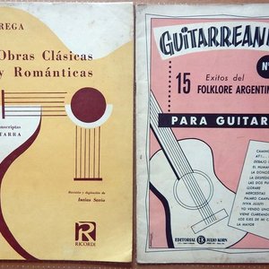 Dos Libros de Música para Guitarra: Obras Clásicas y Románticas de Tárrega y Éxitos de Folklore Argentino - imagen 1