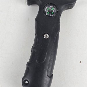 Cuchillo de Caza Negro con Brújula Integrada y Funda - imagen 3