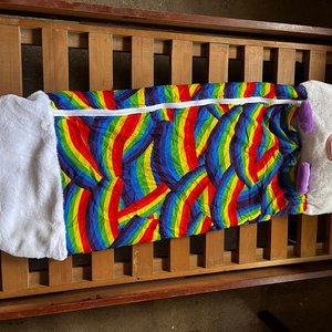 Bolsa de Dormir Infantil con Diseño de Unicornio Arcoíris - imagen 2