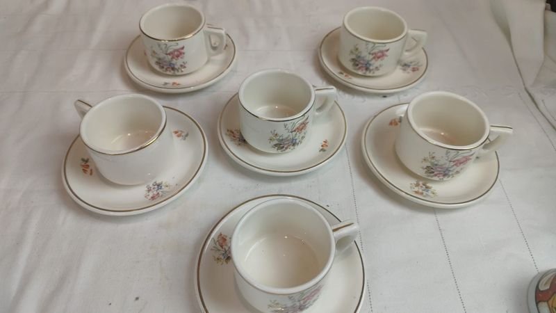 Juego de té LOZUR - Conjunto de tazas y platos de porcelana - imagen 2