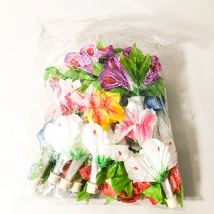Lote de 148 Flores y Plantas Artificiales Variadas - imagen 5