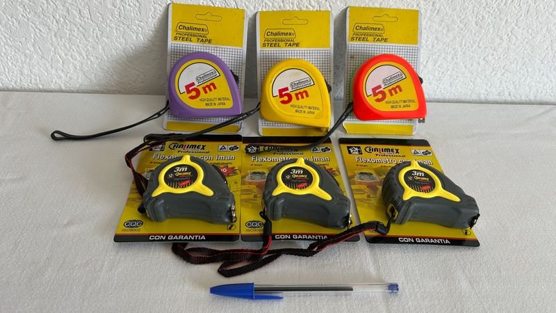 Lote siguiente: Cintas métricas de 5m y 3m - Accesorios para Vehículos