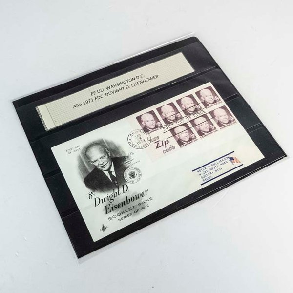 Sobre Primer Día de Estados Unidos Conmemorativo de Dwight D. Eisenhower (1971) - imagen 1