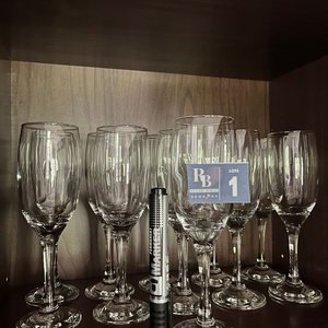 11 Copas de Brindis de Cristal Tallado - imagen 2