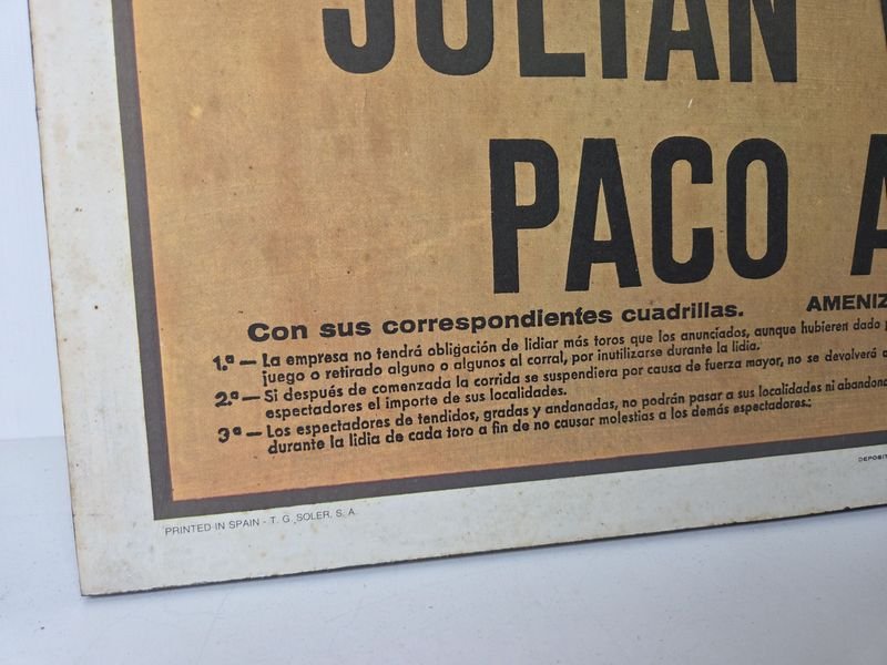 Póster de toros español con propaganda - imagen 4