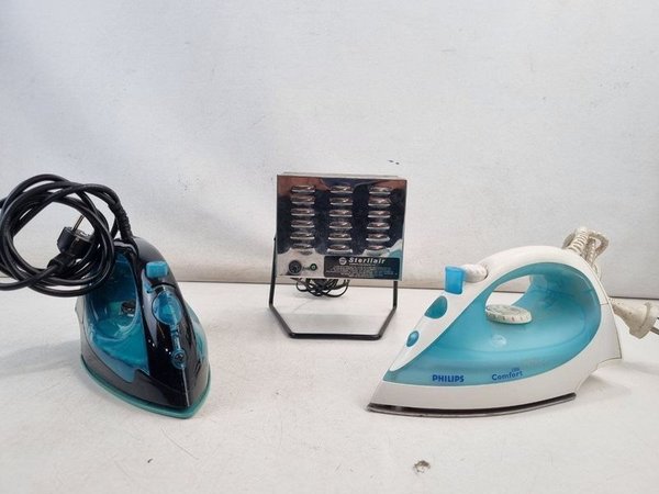 Lote: 2 Planchas a Vapor (1 Philips) y Purificador Sterilair - imagen 1